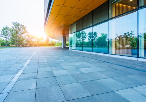 A storefront with beautiful, clear commercial windows in Peoria IL